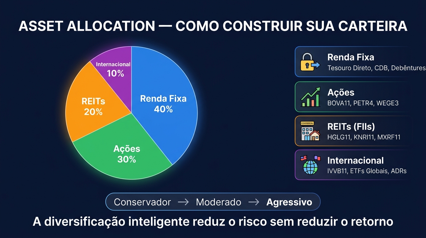 Capa do artigo Alocação de Ativos: Como Diversificar sua Carteira de Investimentos de Forma Inteligente