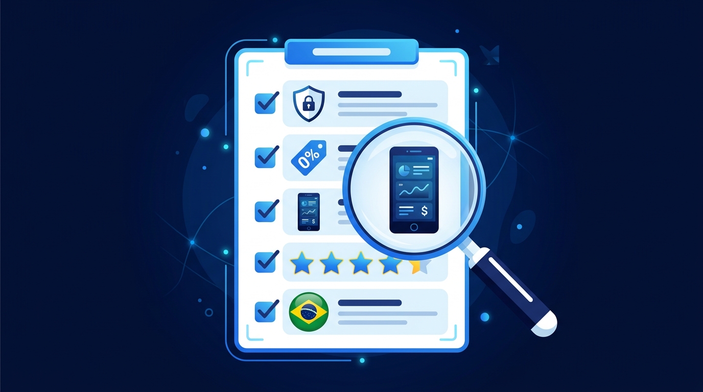 Capa do artigo Como Escolher Sua Primeira Corretora em 2026: O que Avaliar Antes de Abrir Conta