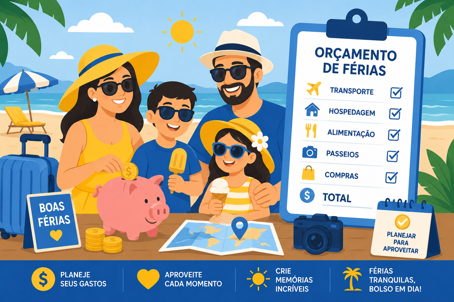 Capa do artigo Férias de Julho Sem Dívidas: Como Planejar a Viagem e Proteger Seu Bolso